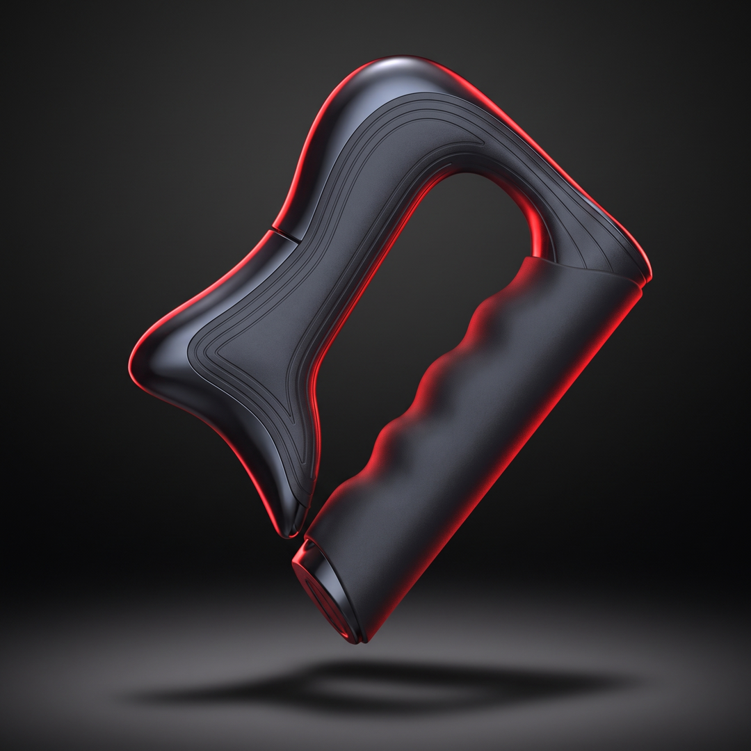 Dynamic floating angle shot of the muscle recovery scraper tool