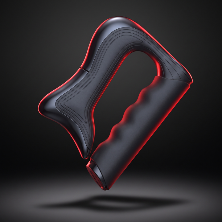 Dynamic floating angle shot of the muscle recovery scraper tool