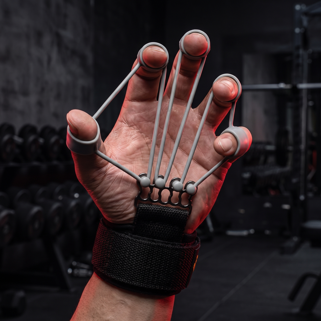 Professional Finger Exerciser Hand Grip Trainer Silicone Finger Flexion Extension Rehabilitation Training Tool Portable Finger Strengthener for Hand Mobility Recovery Home Use - Finger Flexion Exercise in Use