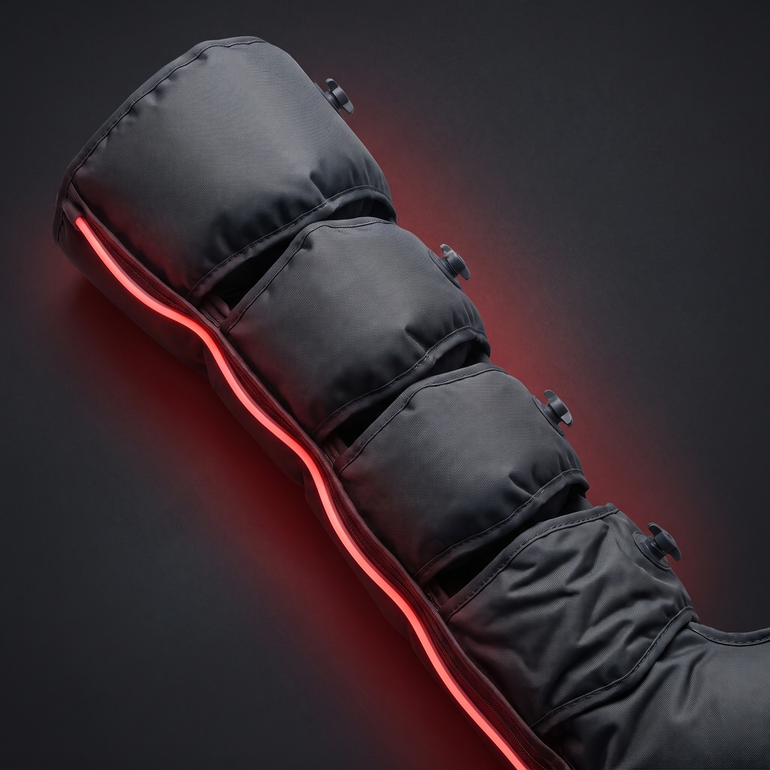 Sequential air chamber compression pattern for full-leg recovery