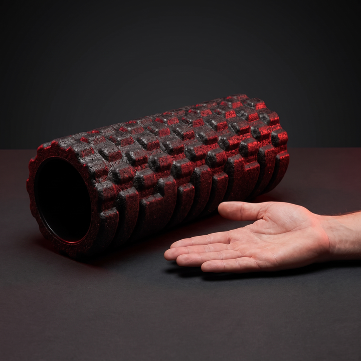 PHYSIOATHLETX Foam Roller - size comparison with hand