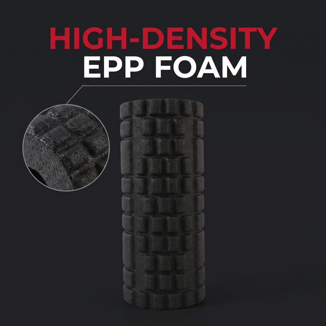 PHYSIOATHLETX Foam Roller - high-density EPP foam feature callout
