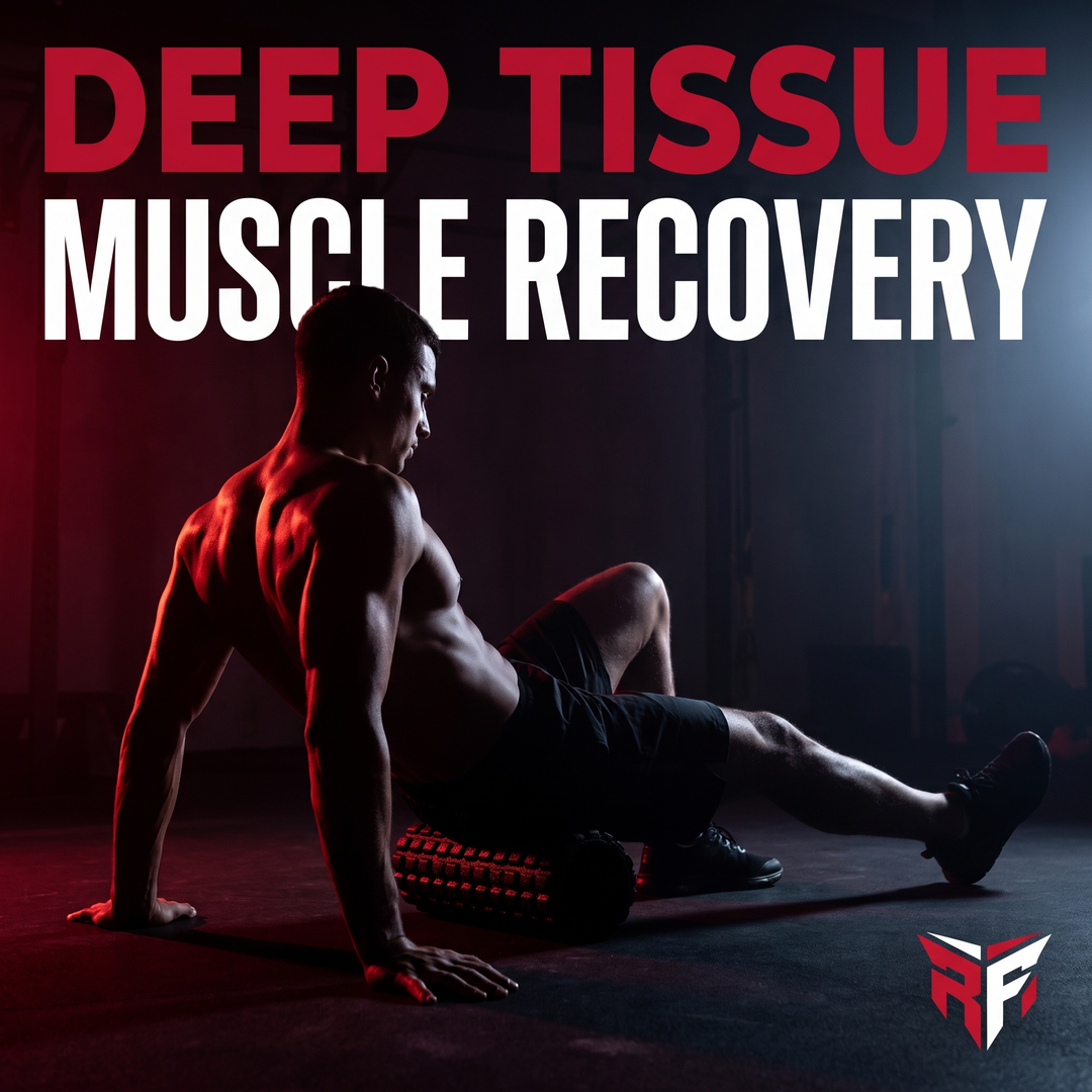 PHYSIOATHLETX Foam Roller - deep tissue muscle recovery feature callout