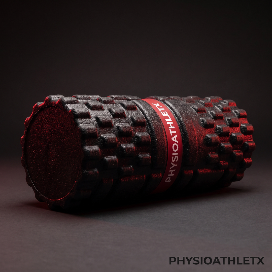 PHYSIOATHLETX Professional Foam Roller 33cm High-Density Solid Core - Hero Front View