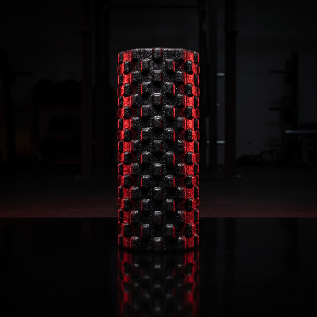 PHYSIOATHLETX Professional Foam Roller 33cm High-Density Solid Core - Upright Standing