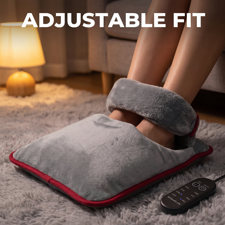 Electric Foot Heating Pad Adjustable Heat Settings Foot Warmer Mat 4 Heat Levels 4 Timers Fast Heating for Bed Office Home Winter Use - Adjustable Fit Feature