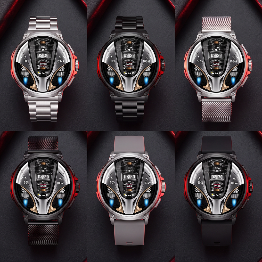 Professional GPS Smart Watch Sport Fitness Tracker - all six band and color variants comparison