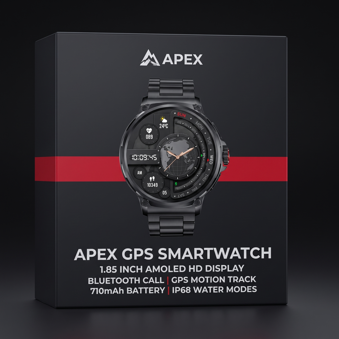 Professional GPS Smart Watch Sport Fitness Tracker - retail packaging box
