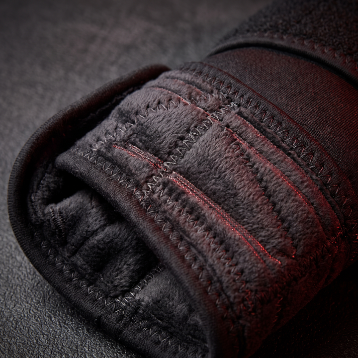Rechargeable Electric Heated Wrist Brace Vibration Massage Wrist Support Wrap Ankle Hand Foot Protector Heating Compression Wristband for Home Recovery - Fabric Texture Detail