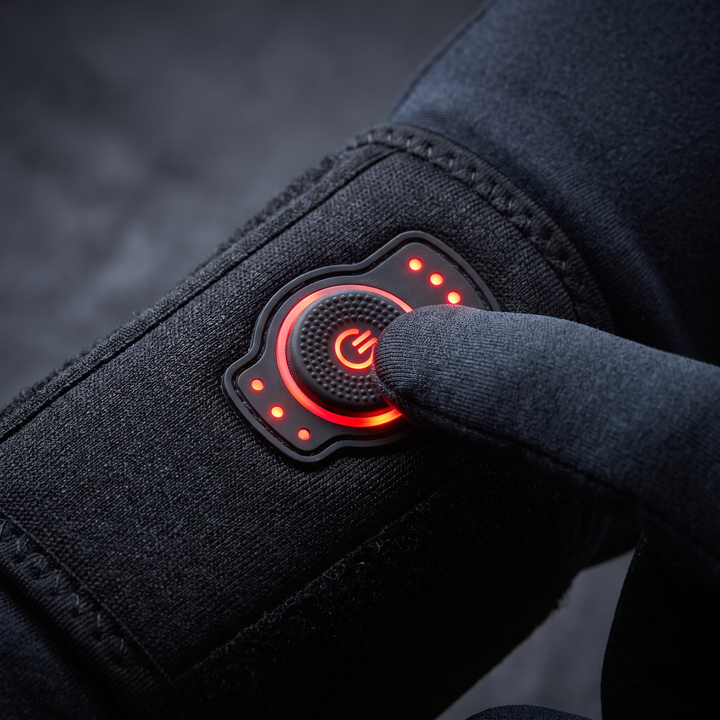 Rechargeable Electric Heated Wrist Brace Vibration Massage Wrist Support Wrap Ankle Hand Foot Protector Heating Compression Wristband for Home Recovery - Wrist Configuration Heat Control Button