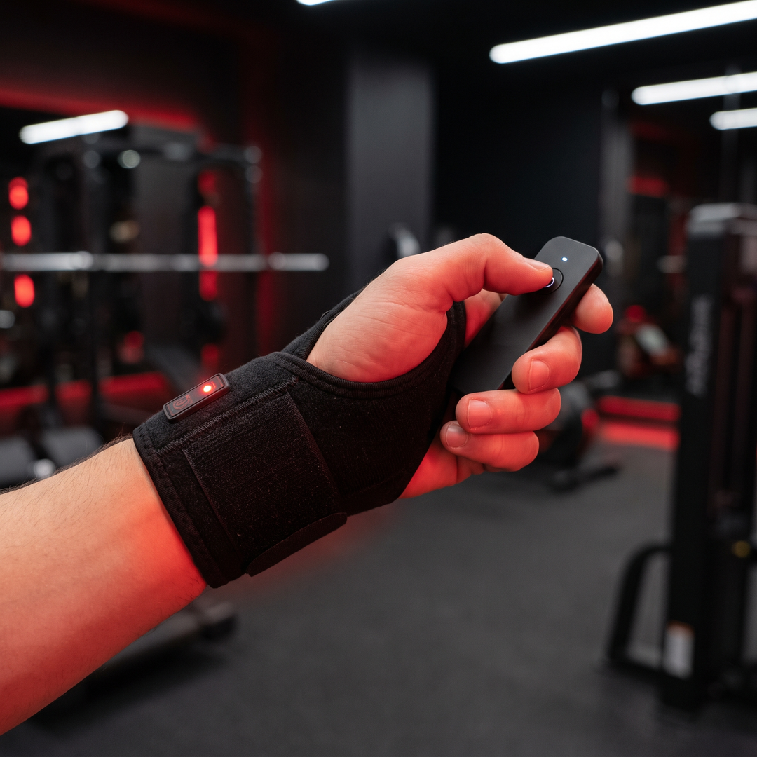 Rechargeable Electric Heated Wrist Brace Vibration Massage Wrist Support Wrap Ankle Hand Foot Protector Heating Compression Wristband for Home Recovery - Wrist Configuration Remote Control Lifestyle