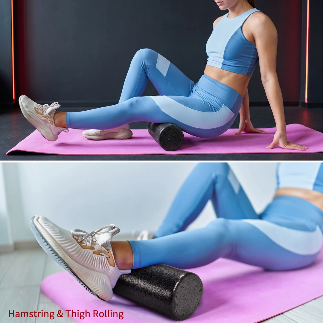 Professional High-Density Foam Roller - Hamstring and Thigh Rolling
