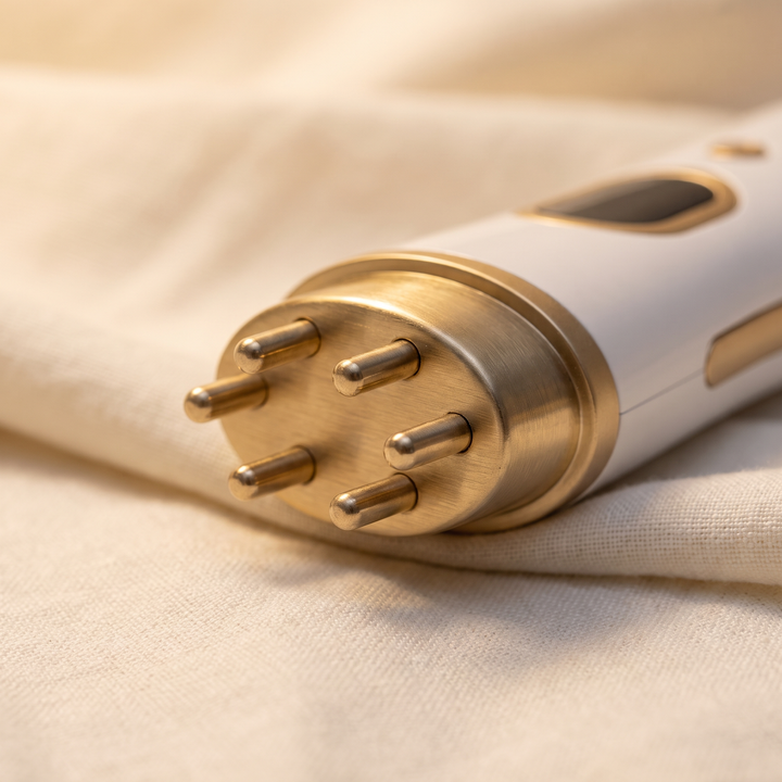 Hot Cold Microcurrent Face and Neck Massager - microcurrent contact probes detail