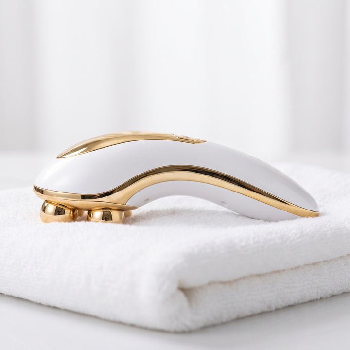 Hot Cold Microcurrent Face and Neck Massager - side profile view