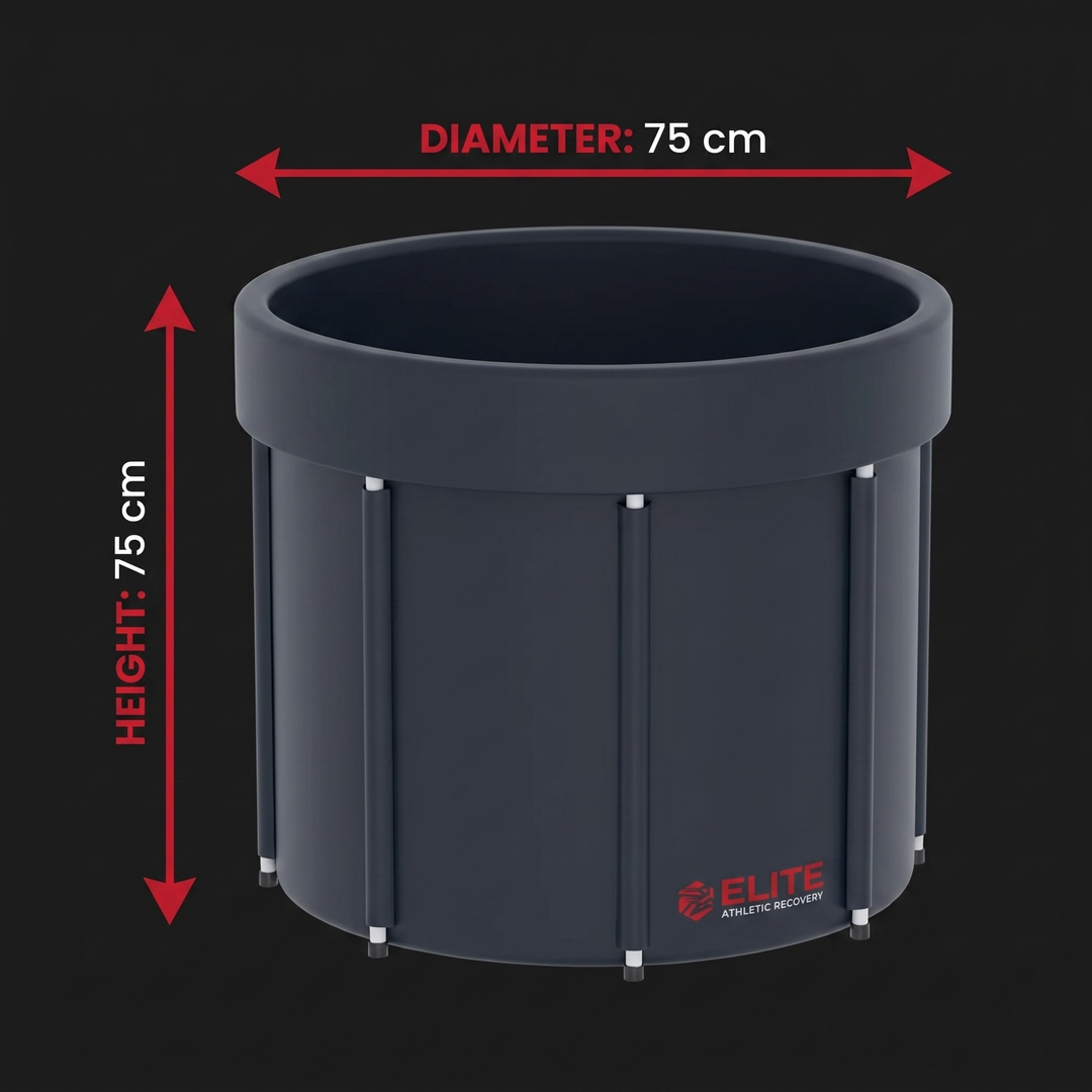 PHYSIOATHLETX Ice Bath Tub - cold plunge recovery tub - dimension measurements diagram