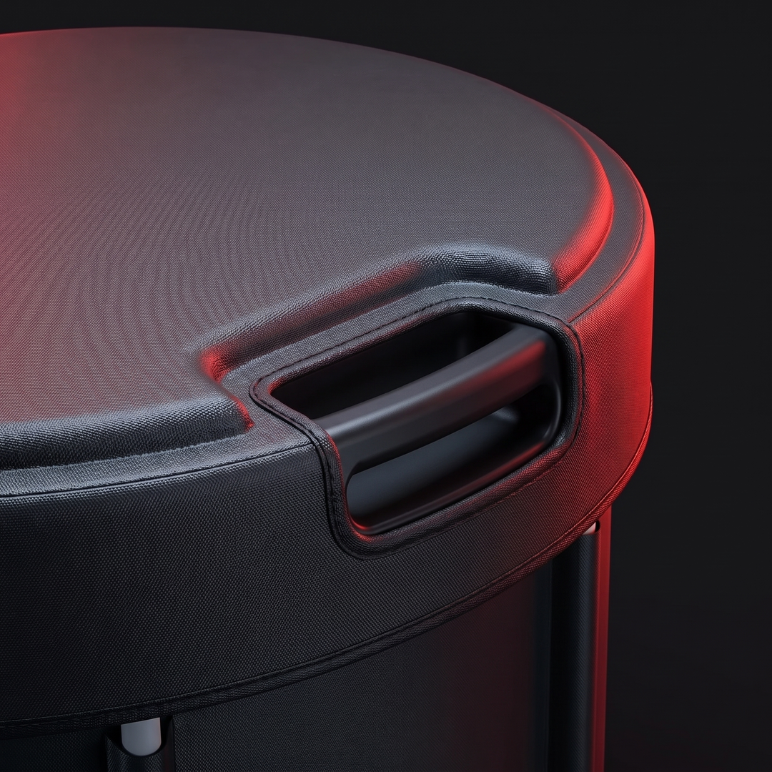 PHYSIOATHLETX Ice Bath Tub - cold plunge recovery tub - fitted lid detail