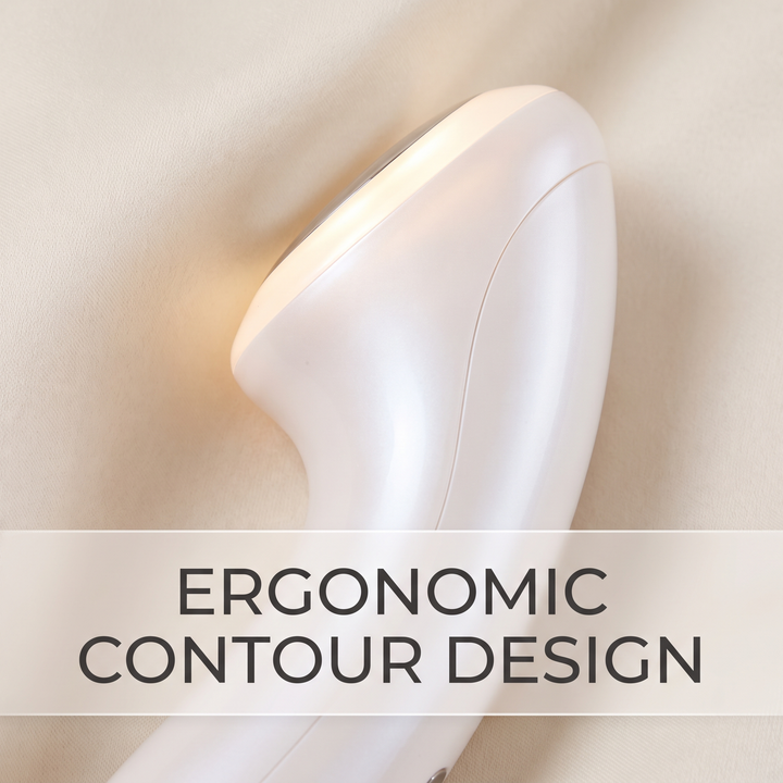 Professional LED Light Therapy Face Neck Massager - ergonomic contour design for face and neck