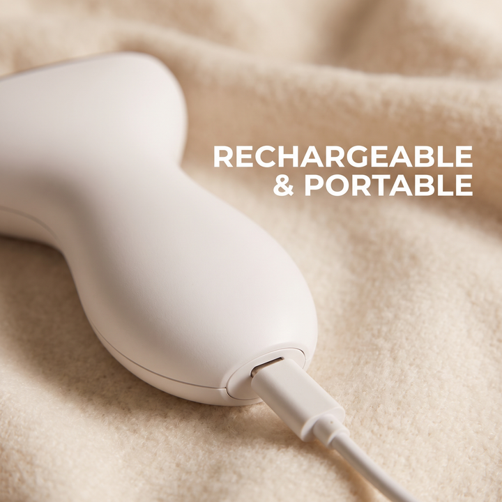 Professional LED Light Therapy Face Neck Massager - rechargeable USB-C portable design