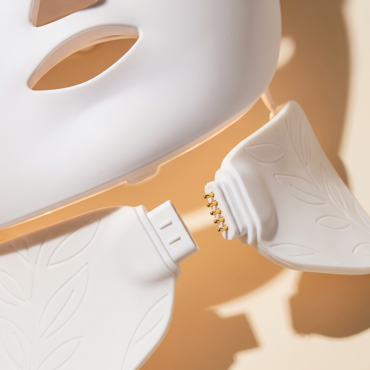 Professional LED Face &amp; Neck Light Therapy Mask detachable neck attachment connector detail