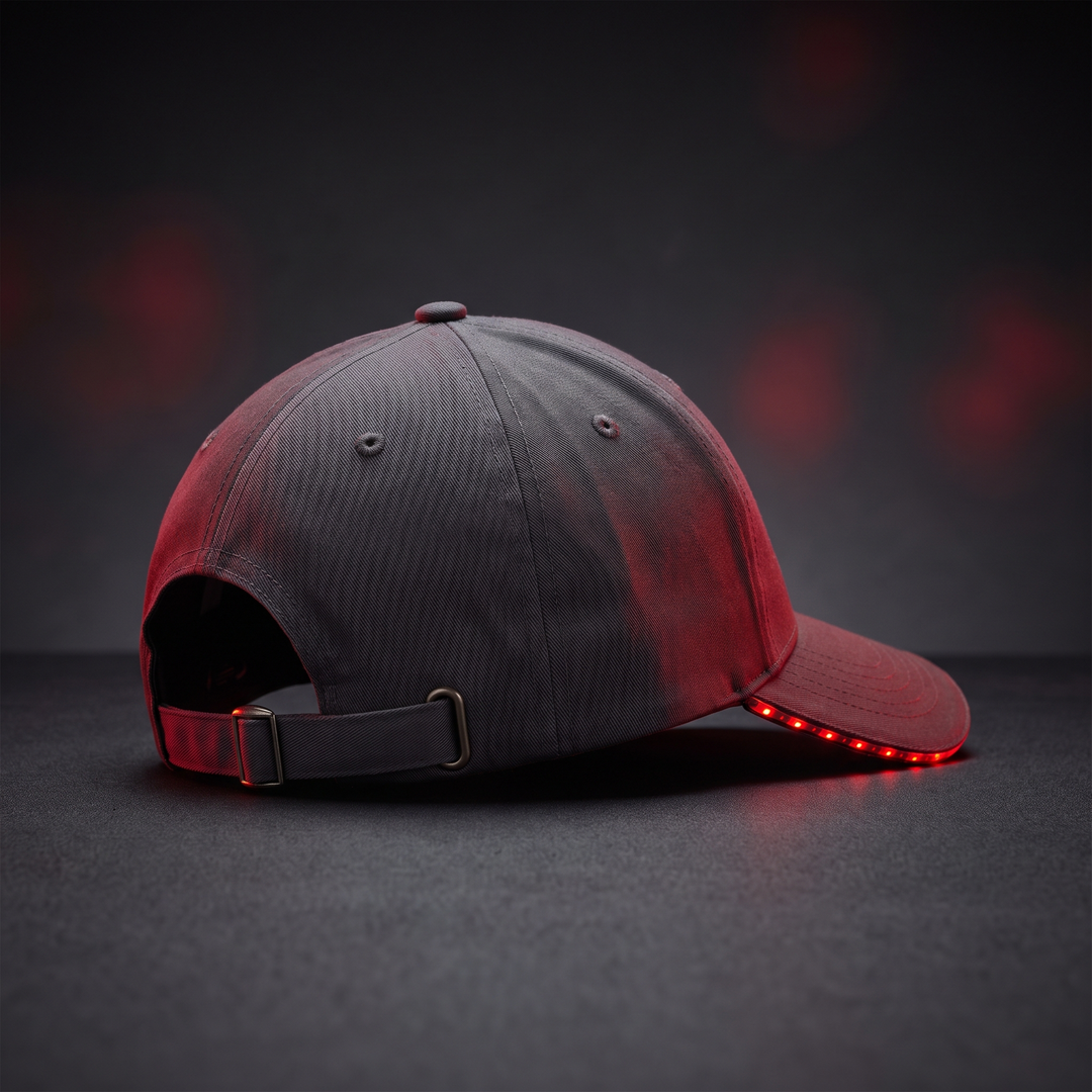 LED Red Light Scalp Care Cap for Hair Care Routine - Grey Side Profile