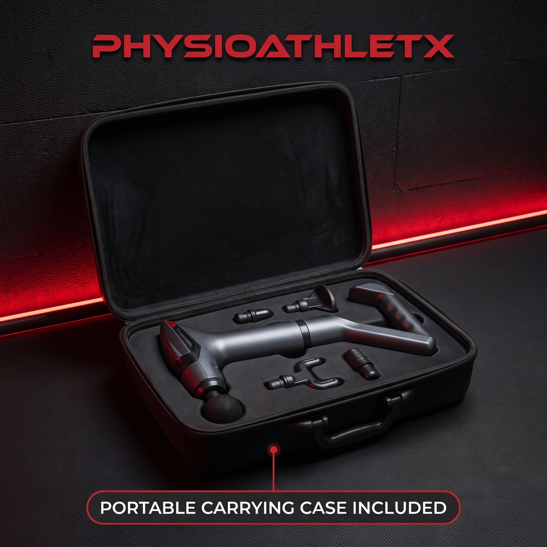 Professional Long Handle Electric Massage Gun - Carrying Case