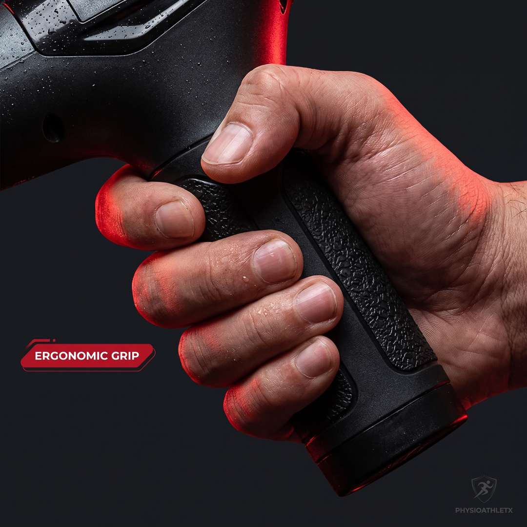 Professional Long Handle Electric Massage Gun - Ergonomic Grip