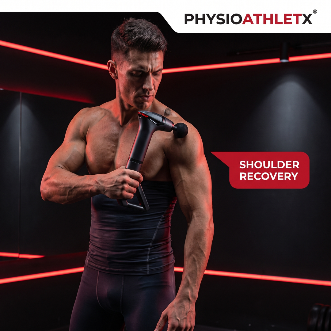 Professional Long Handle Electric Massage Gun - Shoulder Recovery