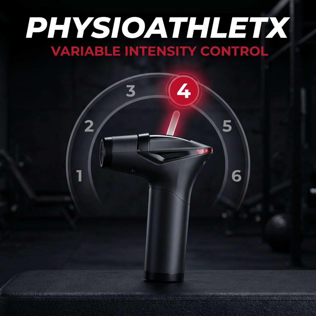 Professional Long Handle Electric Massage Gun - Variable Speed Settings
