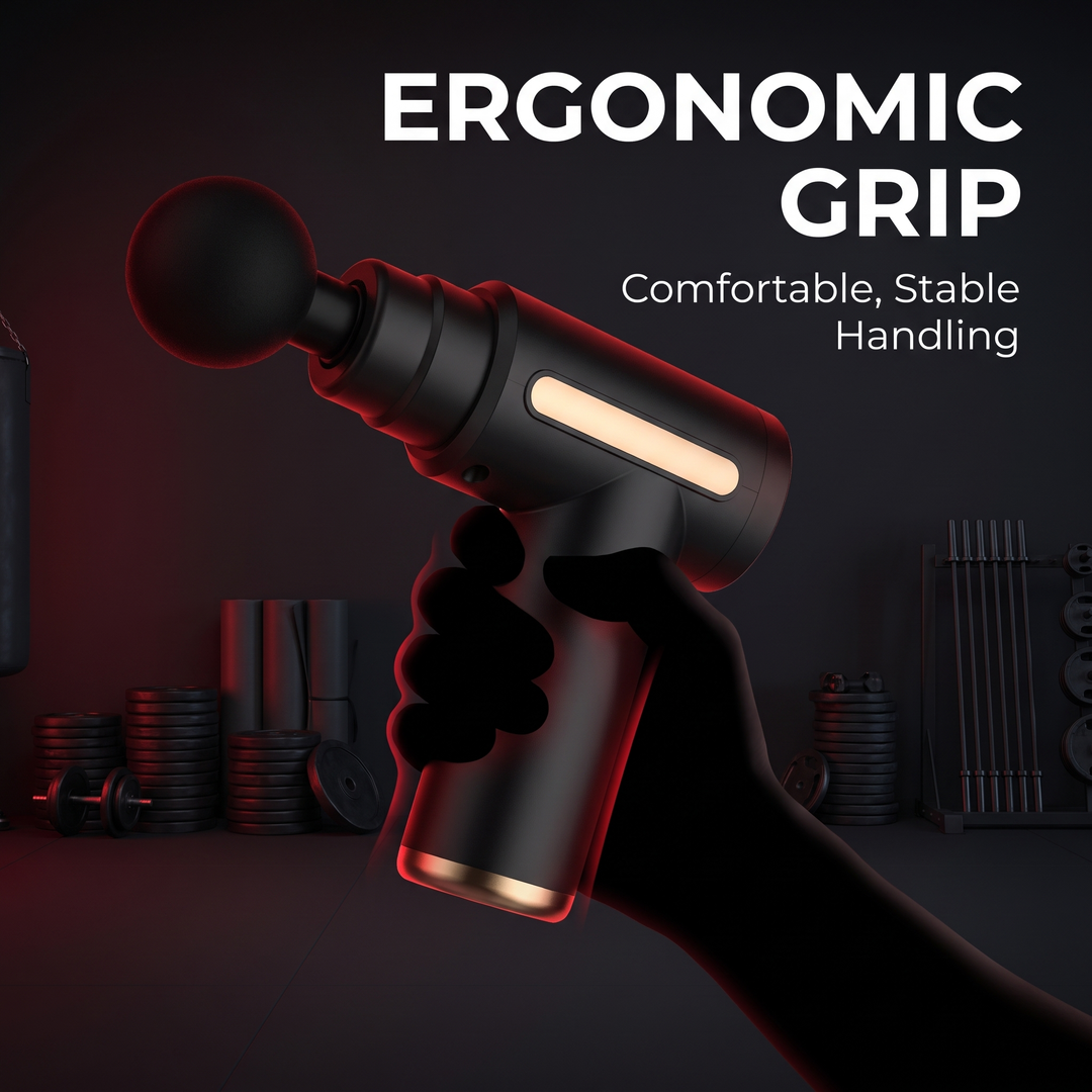 PHYSIOATHLETX Massage Gun - Ergonomic Grip Handle
