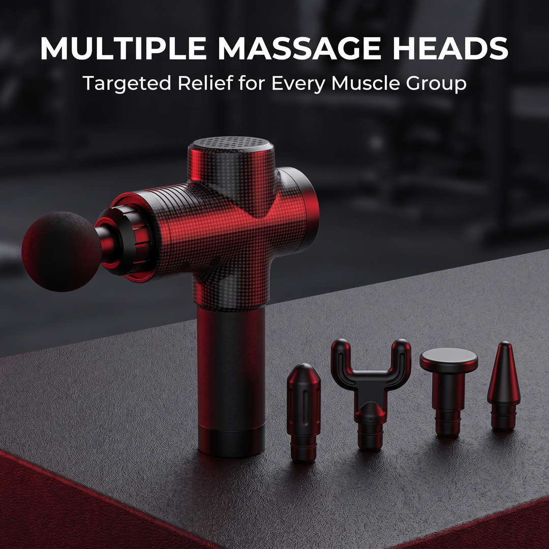 PHYSIOATHLETX Massage Gun - Multiple Massage Heads for Targeted Relief
