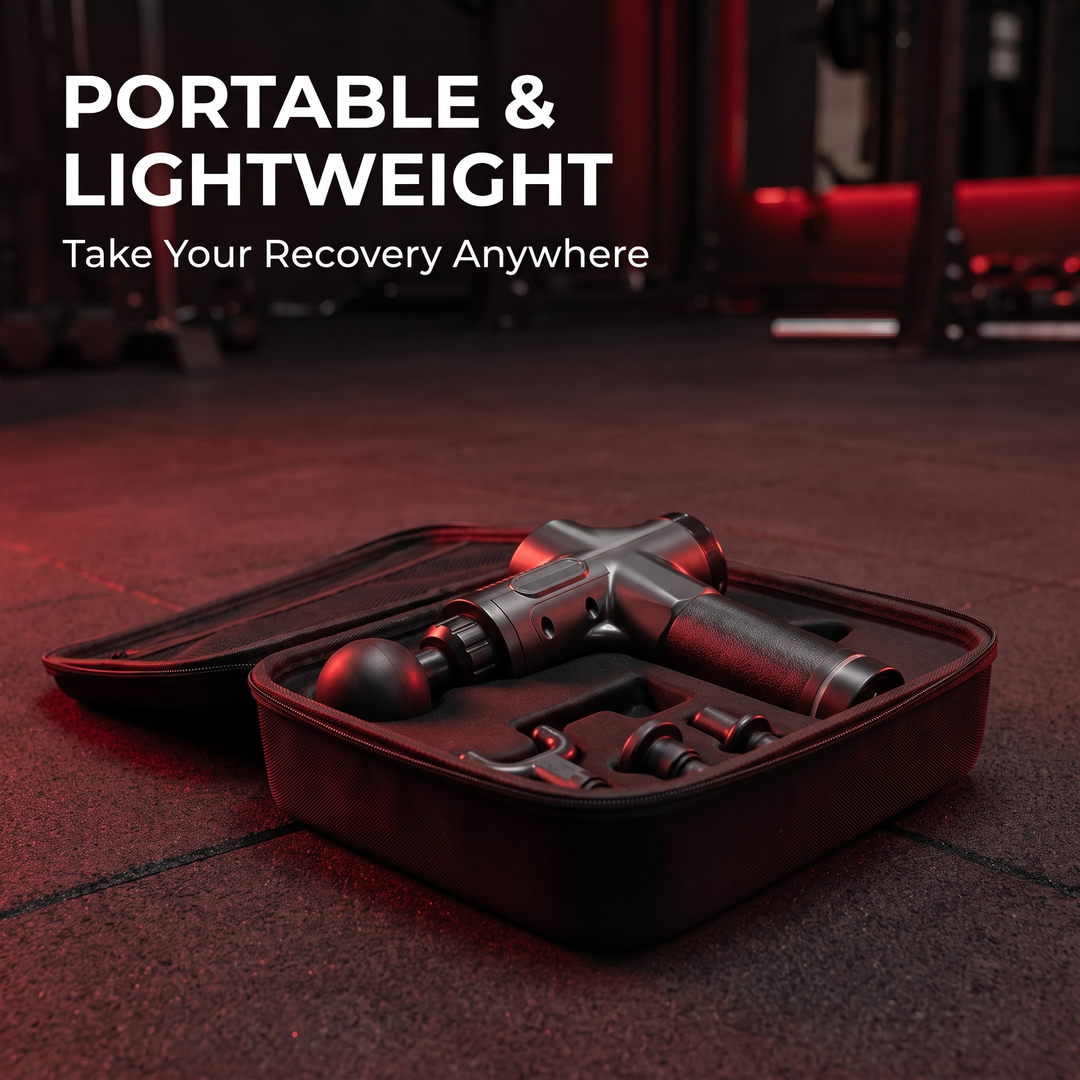 PHYSIOATHLETX Massage Gun - Portable and Lightweight Design