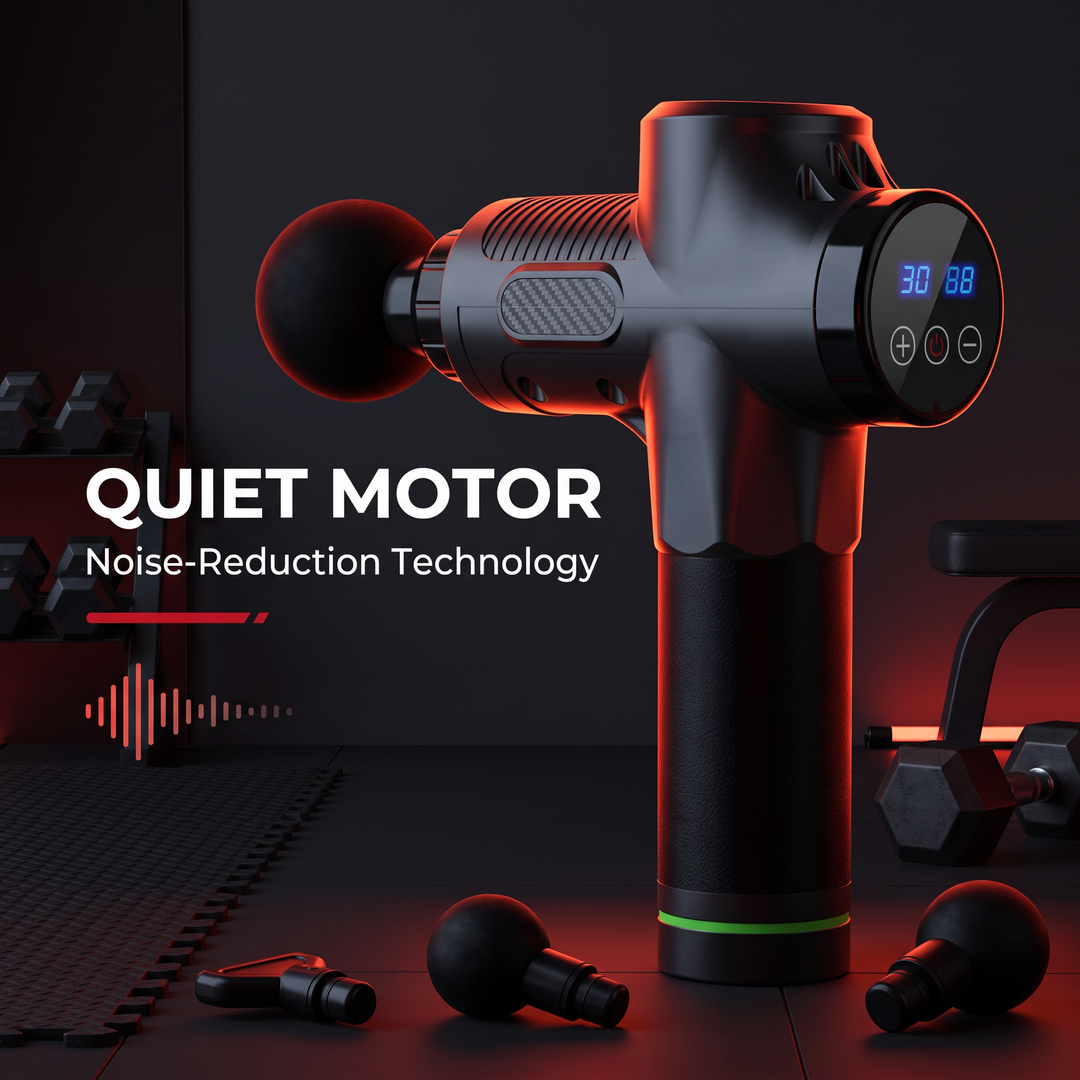 PHYSIOATHLETX Massage Gun - Noise-Reduction Quiet Motor