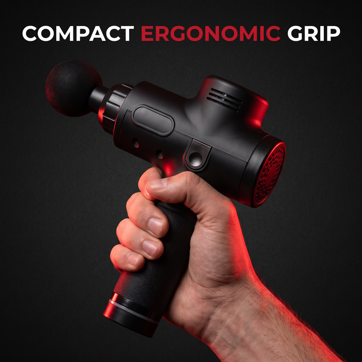 Professional Electric Massage Gun 11-Head Percussion Massager - Ergonomic Grip Scale