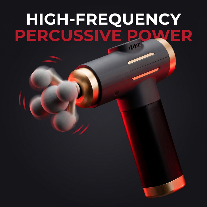 Professional Electric Massage Gun 11-Head Percussion Massager - High-Frequency Percussion