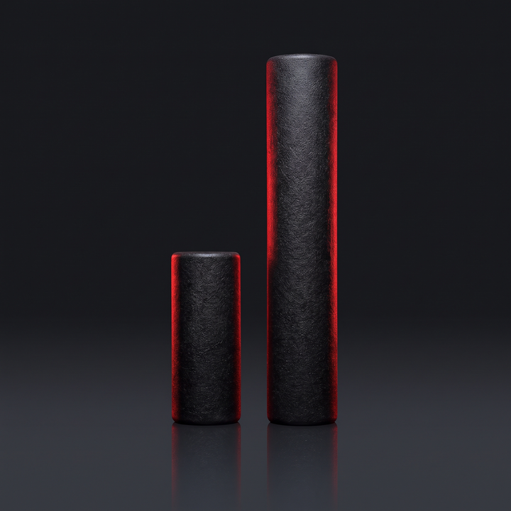 PHYSIOATHLETX Mini Foam Roller - Mini vs Standard Roller Size