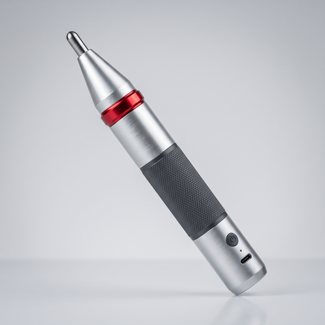 PHYSIOATHLETX handheld muscle relaxation pen, B-type, angled view showing pen-shaped design