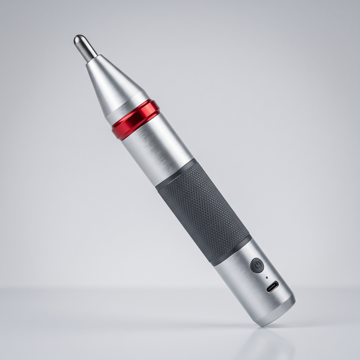 PHYSIOATHLETX handheld muscle relaxation pen, B-type, angled view showing pen-shaped design