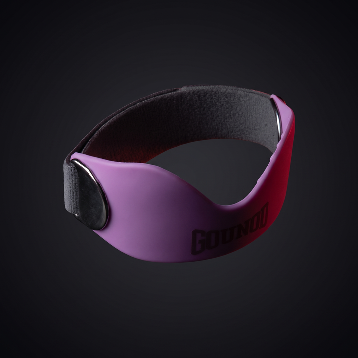 Adjustable Patella Tendon Knee Strap Patellar Support Brace Silicone Pressure Pad Knee Pain Relief Band for Running Basketball Gym Fitness - Purple