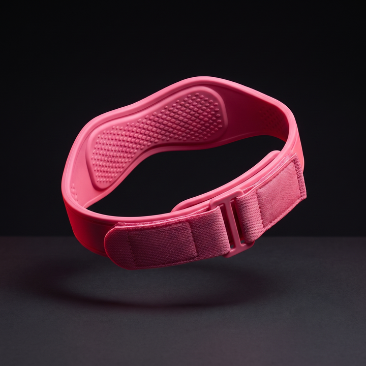 Adjustable Patella Tendon Knee Strap Patellar Support Brace Silicone Pressure Pad Knee Pain Relief Band for Running Basketball Gym Fitness - Pink Wrap Style
