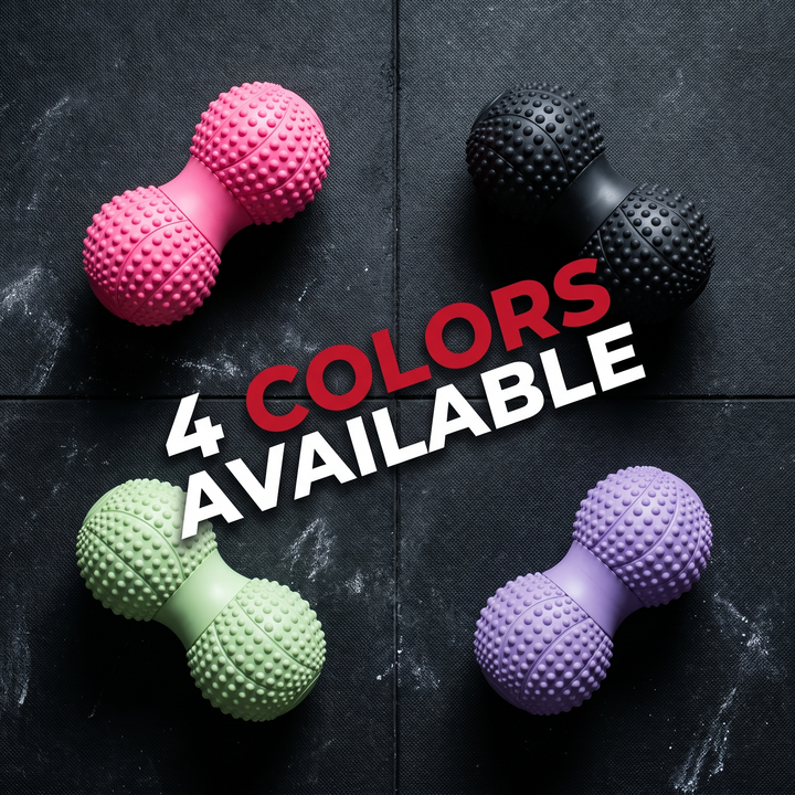 Professional Peanut Massage Ball TPE Raised Point Fascia Ball Back Waist Foot Myofascial Release Ball for Home Gym Recovery Mobility Rehab - 4 Color Options
