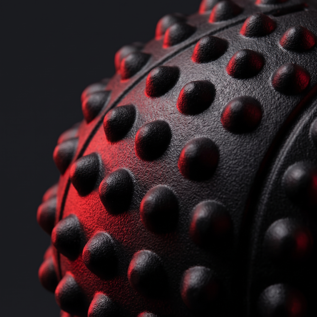 Professional Peanut Massage Ball TPE Raised Point Fascia Ball Back Waist Foot Myofascial Release Ball for Home Gym Recovery Mobility Rehab - Raised Point Texture Detail