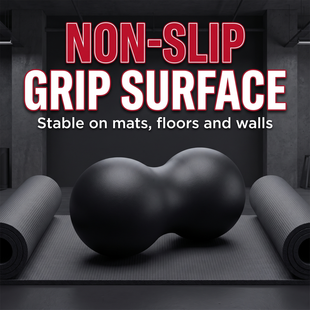 Professional Peanut Massage Ball TPE Raised Point Fascia Ball Back Waist Foot Myofascial Release Ball for Home Gym Recovery Mobility Rehab - Non-Slip Surface