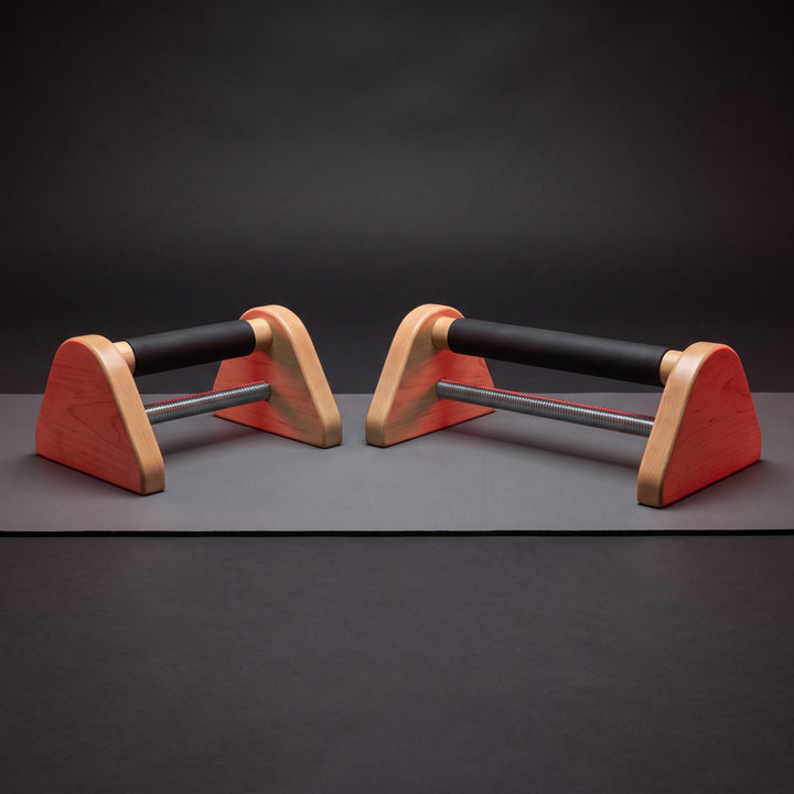 Professional Wooden Push Up Bars Adjustable Portable Push Up Stands - adjustable width feature