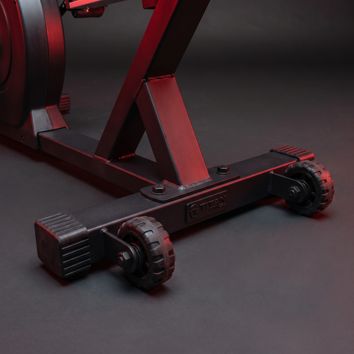 Recumbent Exercise Bike Magnetic Resistance Stationary Bike Bluetooth App LCD Display Heart Rate Monitor Home Gym Cardio Fitness Bike Low Impact - stabilizer base and transport wheels