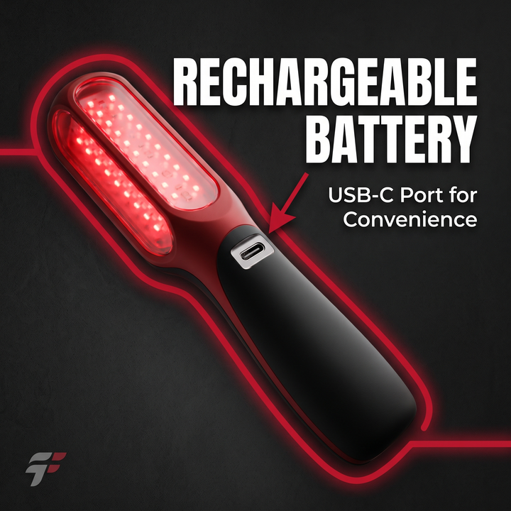 Red Light Therapy Recovery Lamp for Muscle and Joint Comfort - Rechargeable Battery Feature