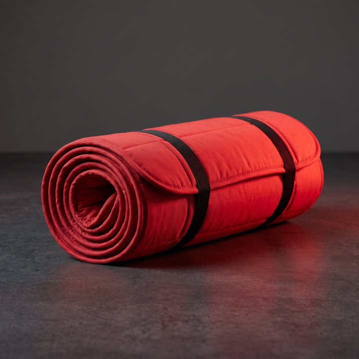 Professional Red Light Therapy Mat Full Body LED Near Infrared Light Mat Home Recovery Physiotherapy Wellness Mat for Muscle Relief Mobility Support - folded and rolled for portability