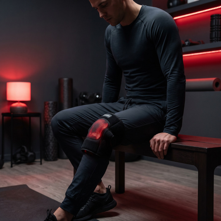 PHYSIOATHLETX Red Light Recovery Pad knee post-workout wind-down