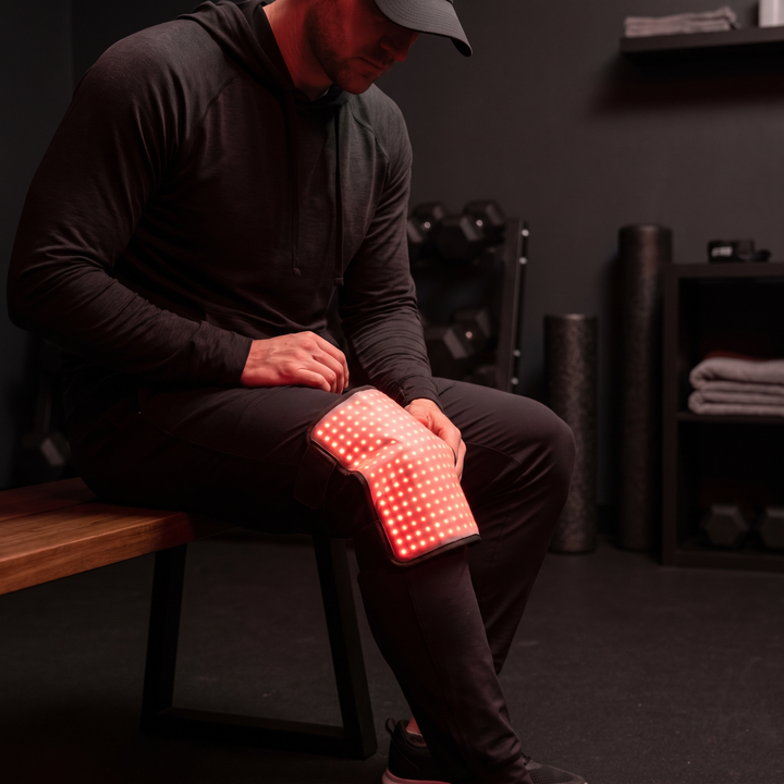 PHYSIOATHLETX Red Light Recovery Pad knee post-workout wind-down