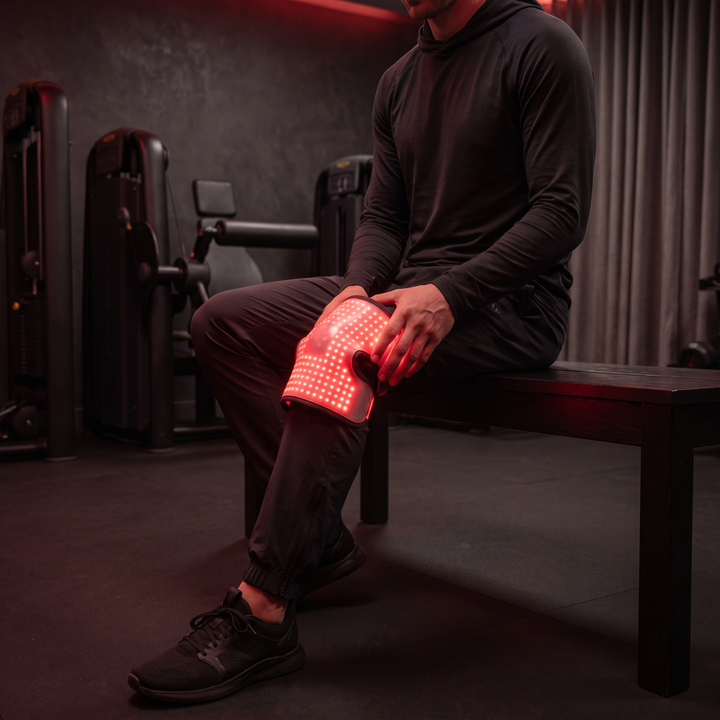 PHYSIOATHLETX Red Light Recovery Pad knee post-workout wind-down