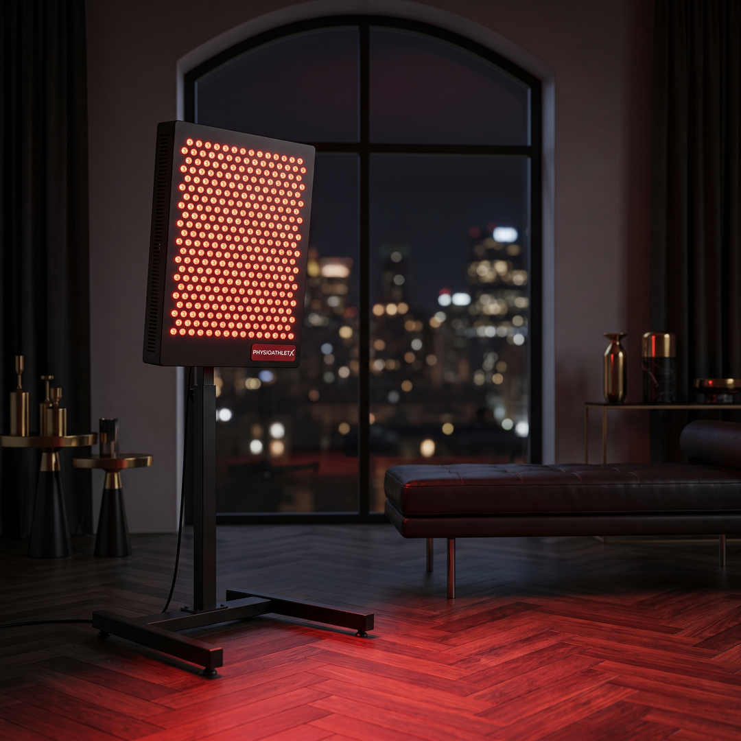 PHYSIOATHLETX red light recovery panel - hero shot flagship size